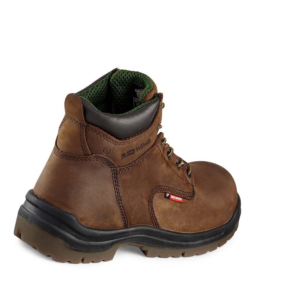 Red Wing King Toe® 8-inch Men's Safety Boots Brown | ZA 275BEX